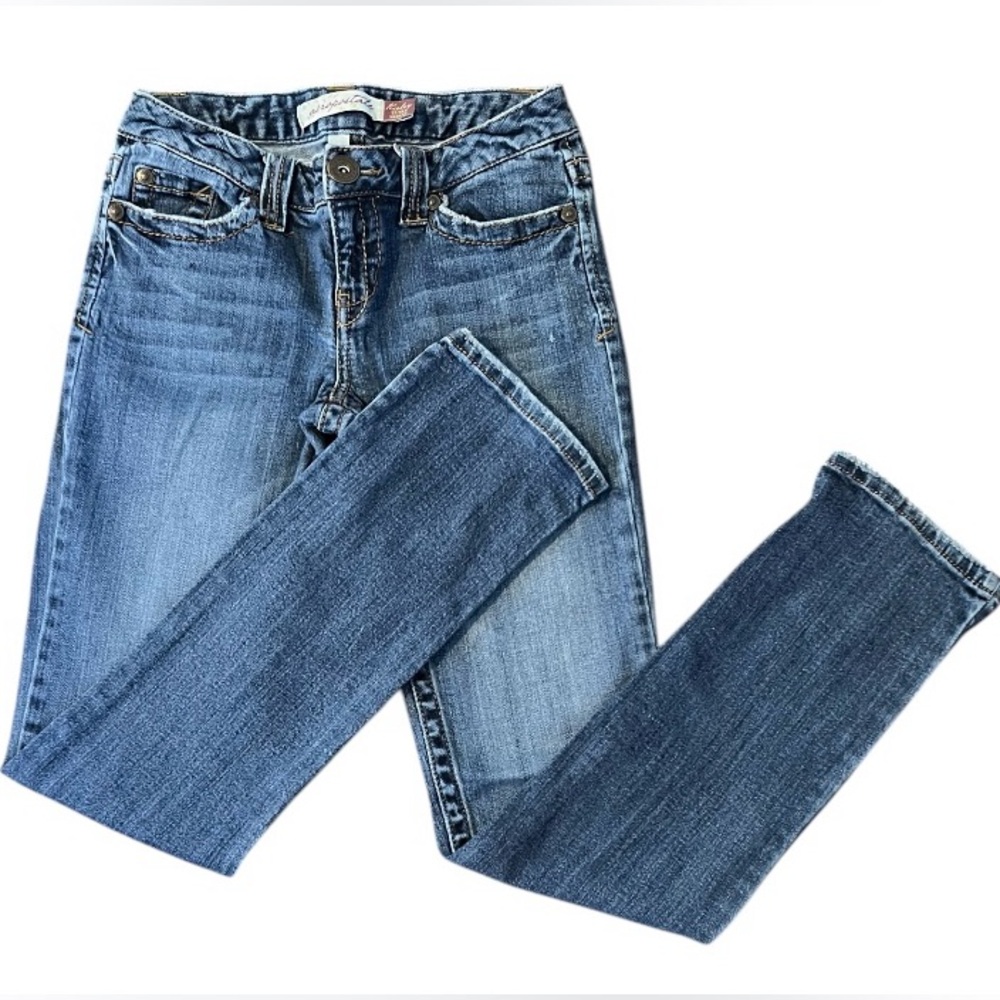 Aeropostale Women's Kieley Ultra Skinny Jeans in Blue 1/2 Regular EUC